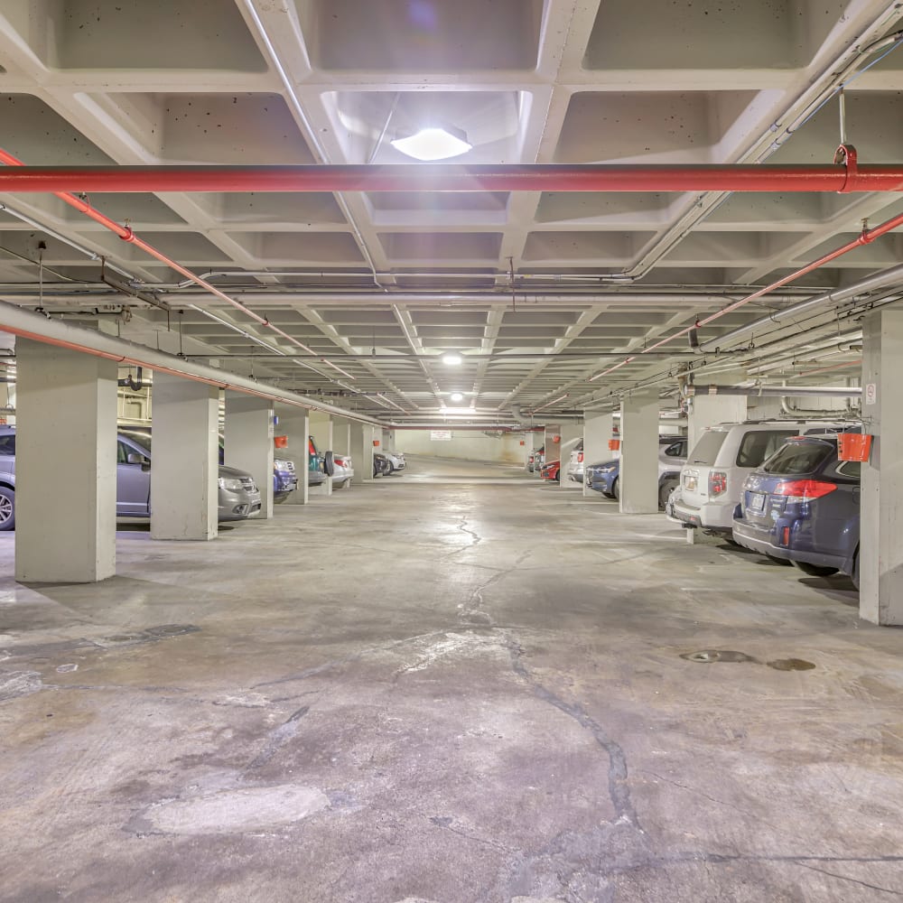 Parking garage at Tower West Apartments in New York, New York