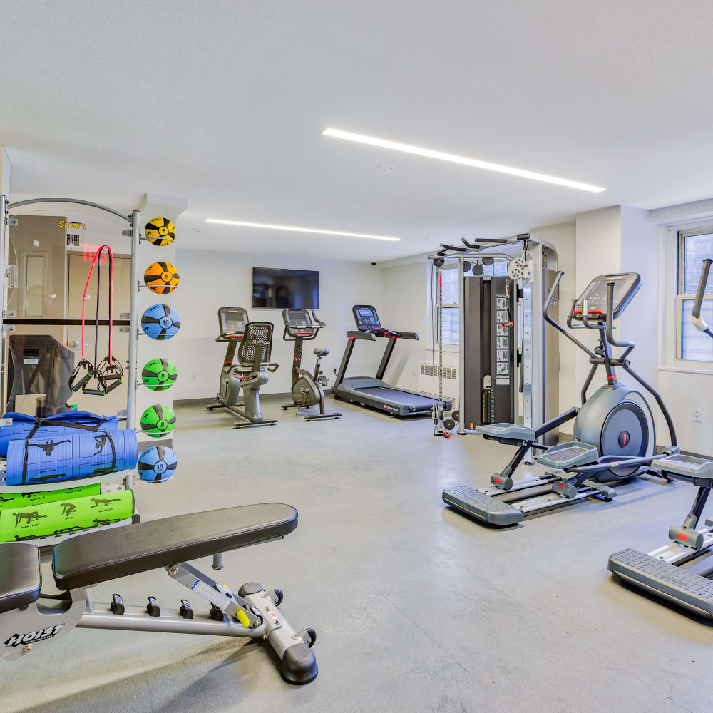 Fitness center at Goodwill Terrace in Astoria, New York