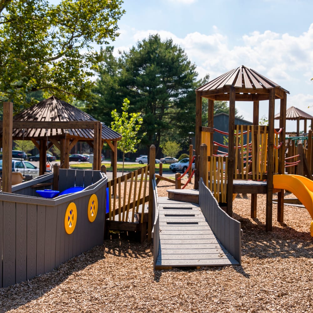 Playground at Squire Village in Manchester, Connecticut