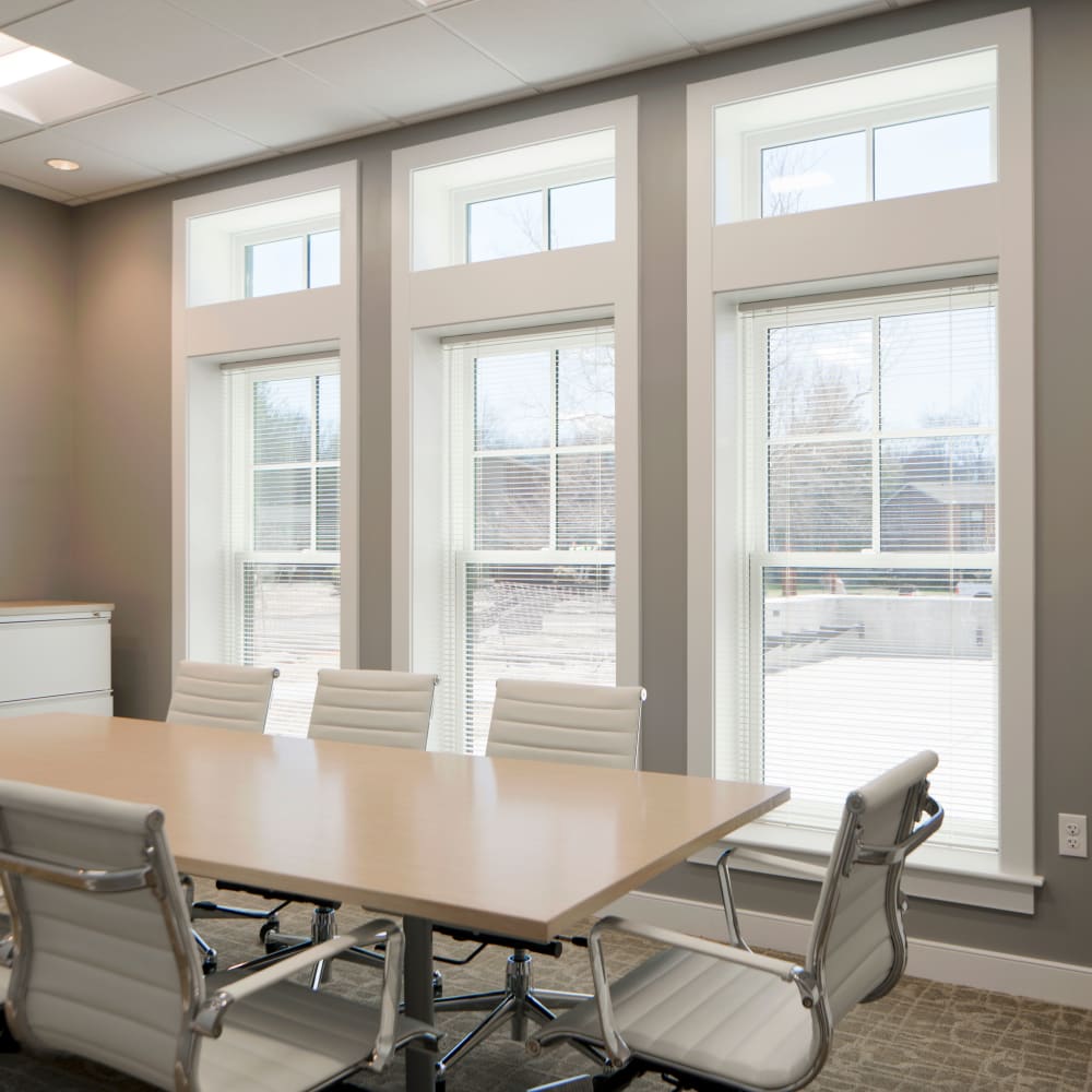 Business and meeting room at Squire Village in Manchester, Connecticut
