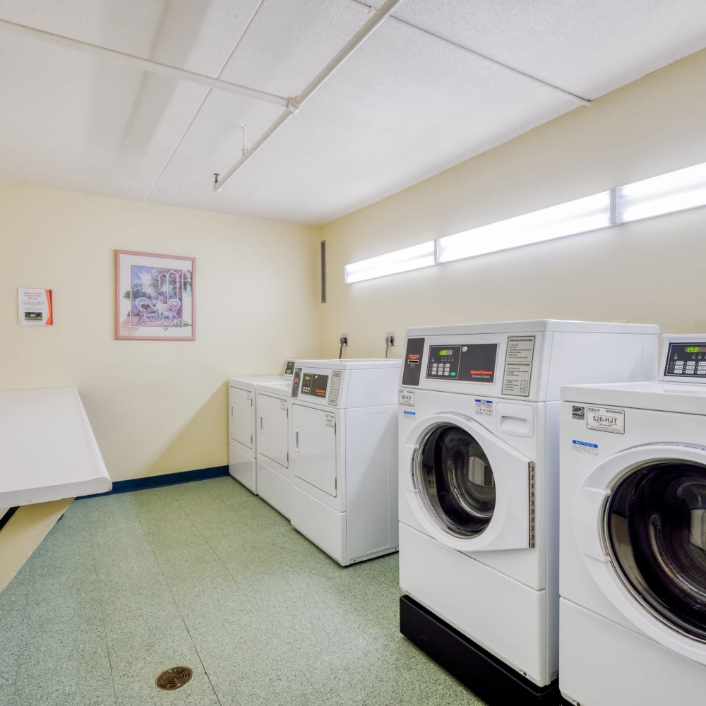 On-site laundry at Frenchtown Place in Monroe, Michigan