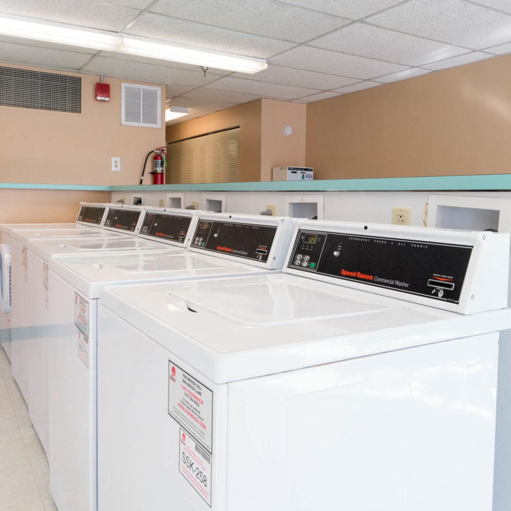 Laundry facility at Village Square Apartments in Williamsville, New York