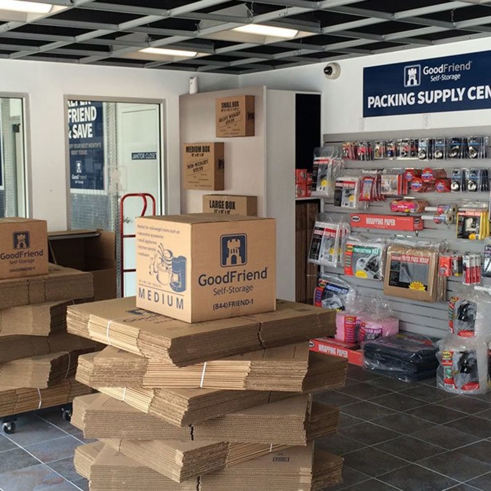 Packing and moving supplies at GoodFriend Self-Storage Zerega Avenue in Bronx, New York
