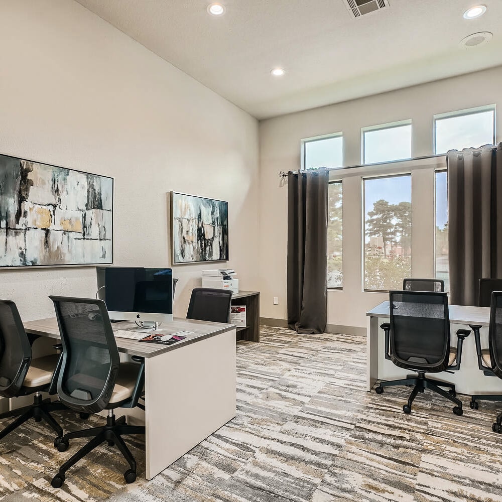 Leasing office at Discovery at Kingwood in Kingwood, Texas