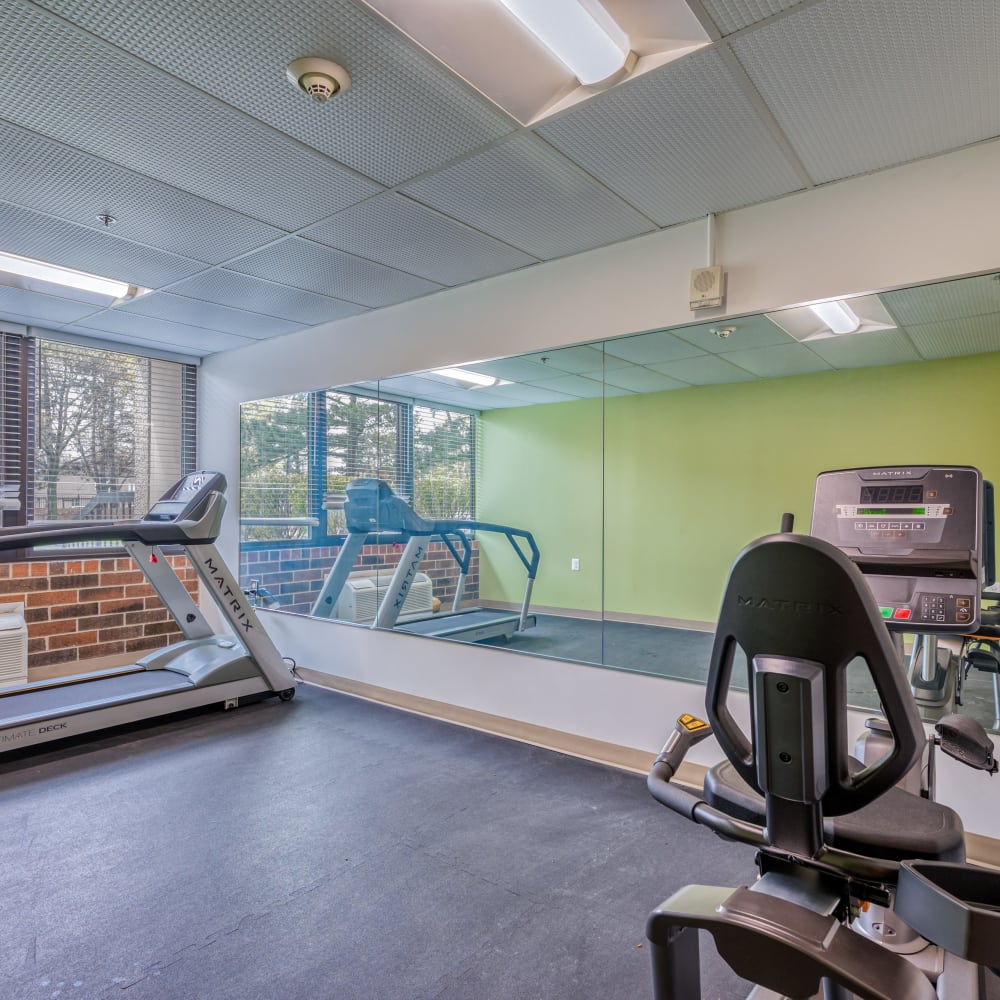 Fitness center at Cambridge Towers in Detroit, Michigan