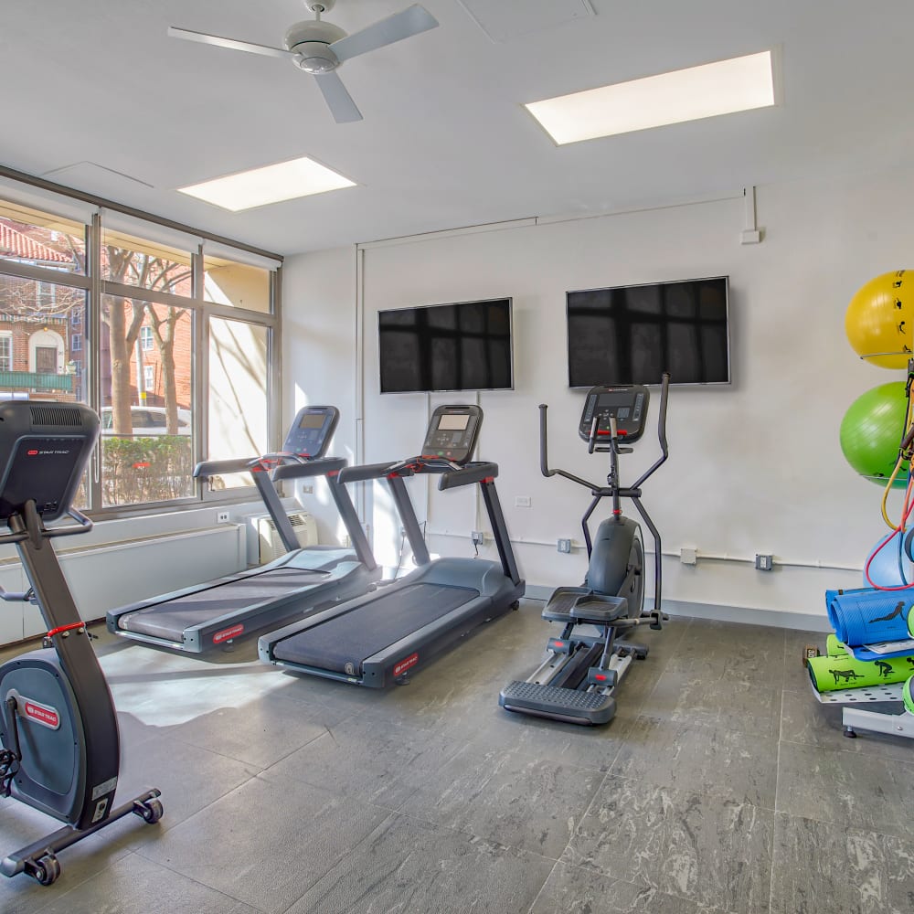 Community gym at Shore Hill in Brooklyn, New York