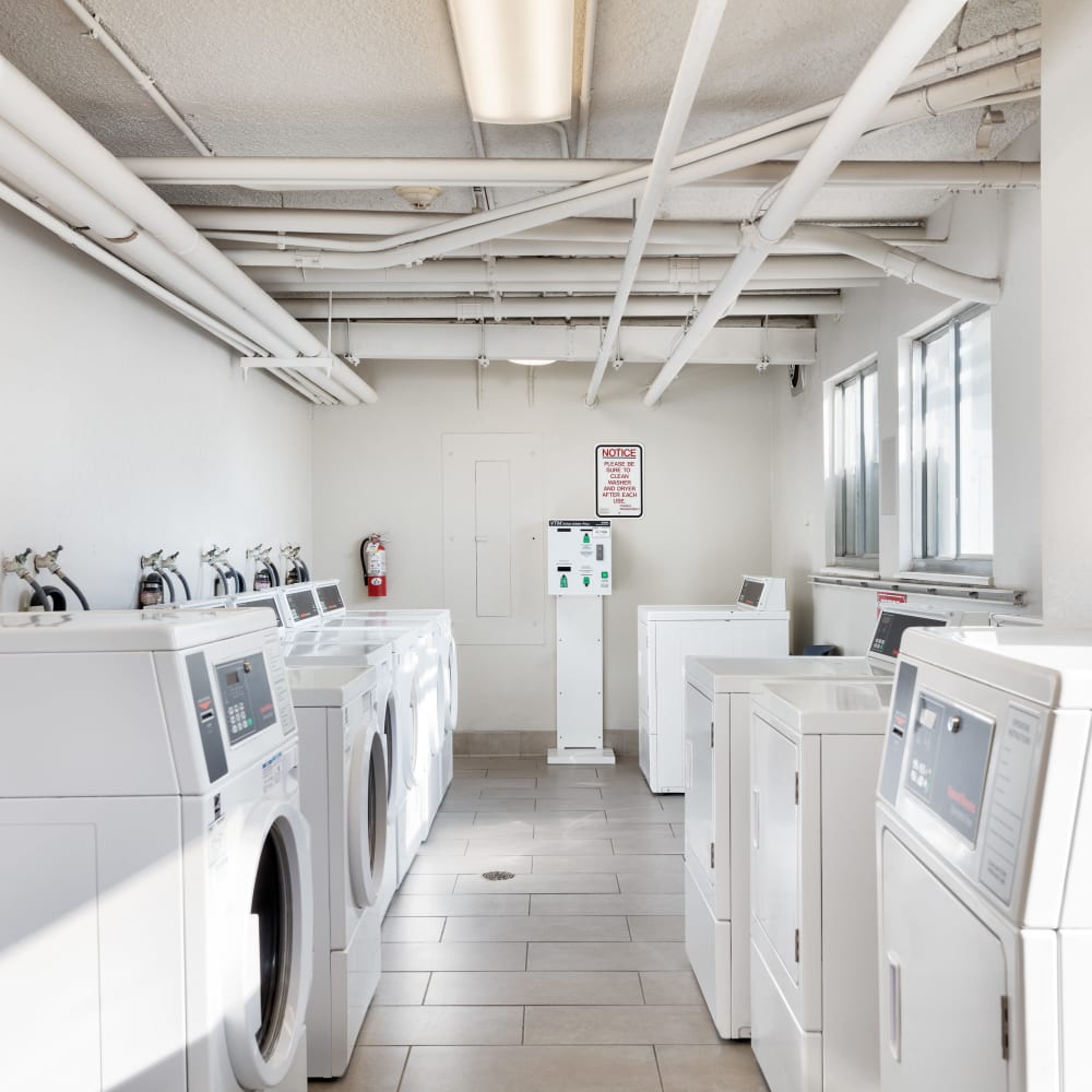 Laundry facility at Juanita Nolasco Residences in Denver, Colorado