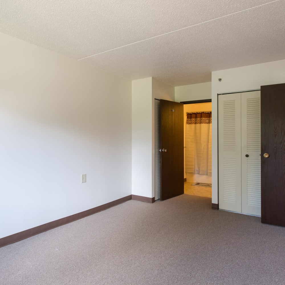 Model room with soft carpet at Ziegler Place in Livonia, Michigan