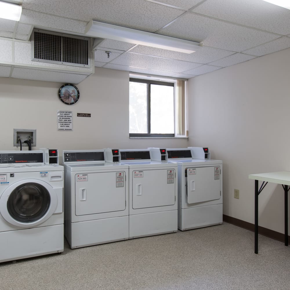 Laundry room at Ziegler Place in Livonia, Michigan