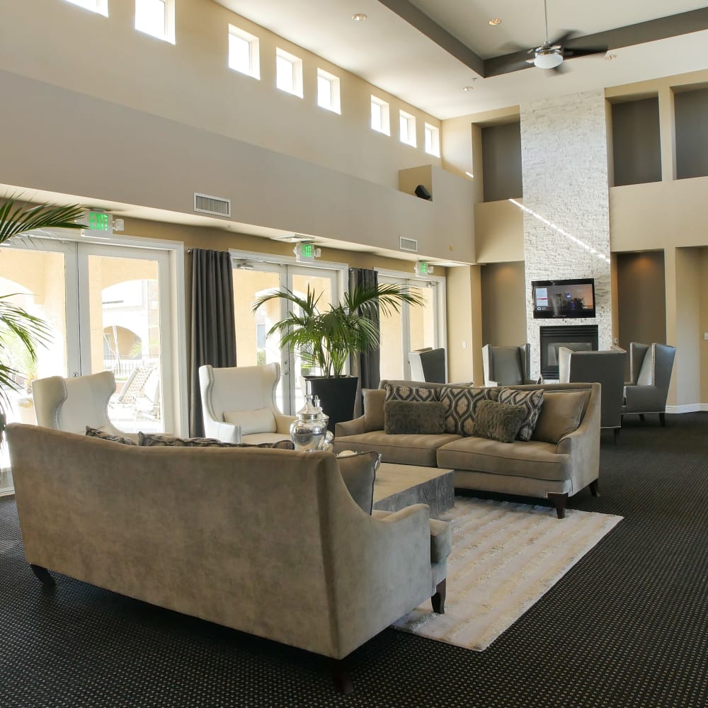 Resident lounge at Vineyard Gate Apartments in Roseville, California
