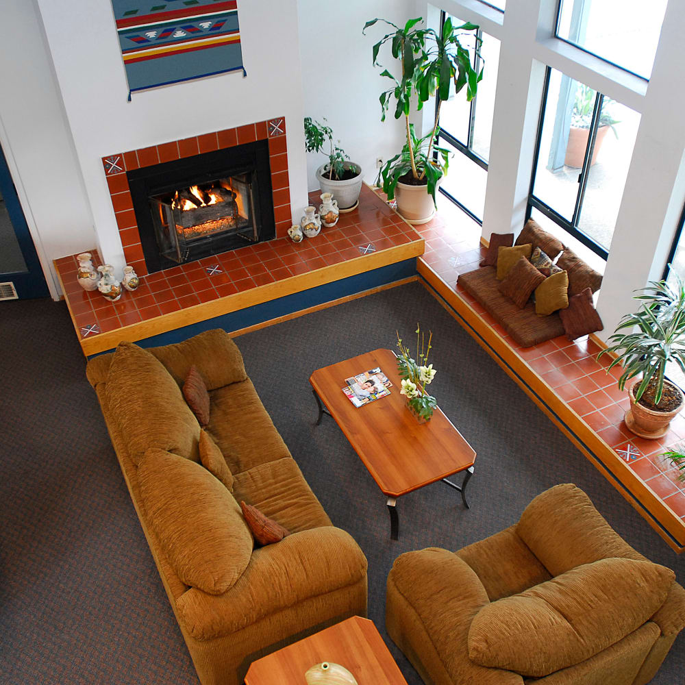 Resident lounge at Temescal in Davis, California