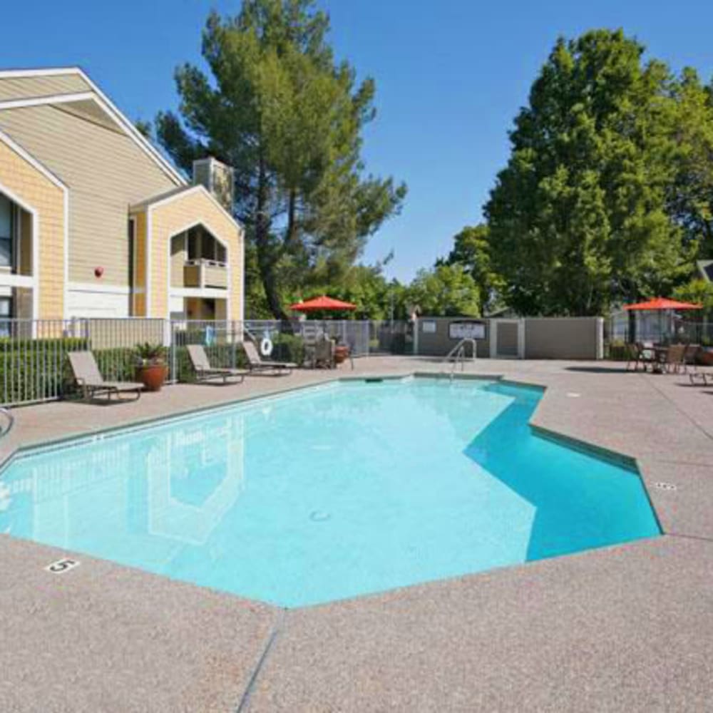Swimming pool at Riverstone Apartments in Sacramento, California