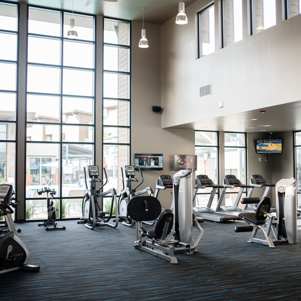 Fitness center at Aspire in Tracy, California