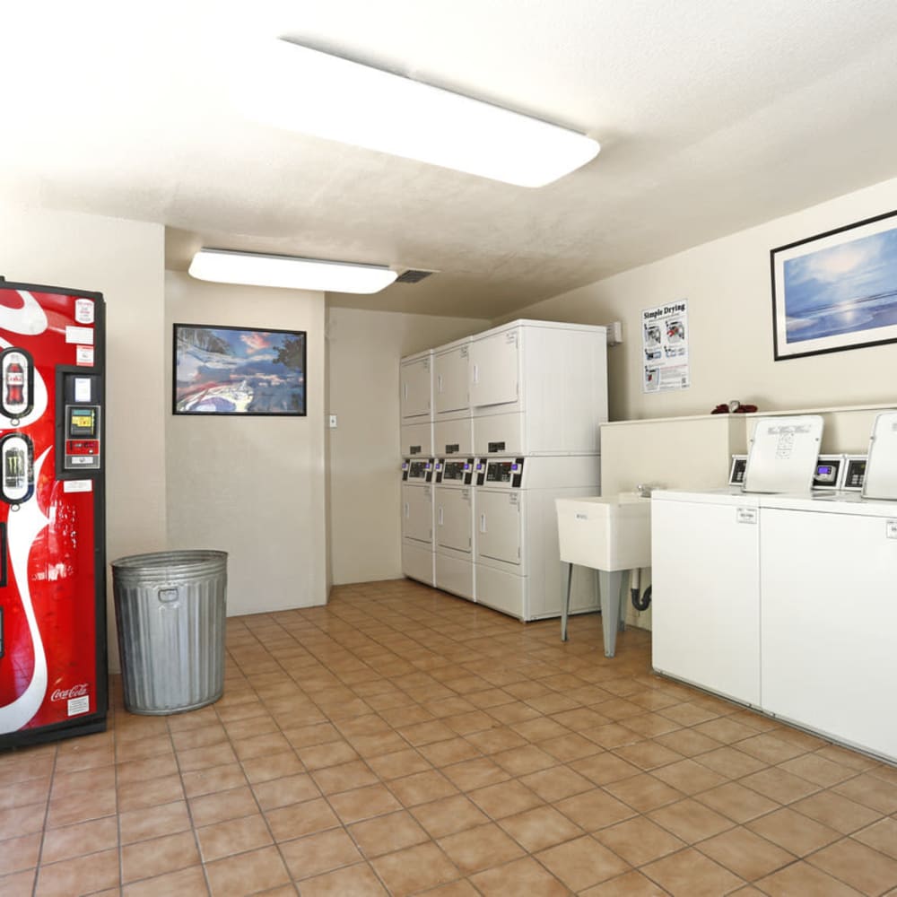 Laundry room at Harbor Isle in Stockton, California