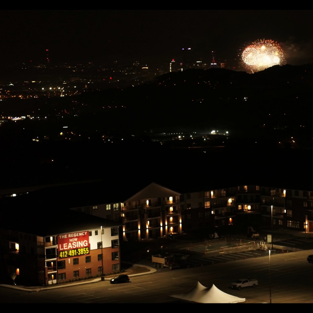 Fireworks at The Regency, McKees Rocks, Pennsylvania