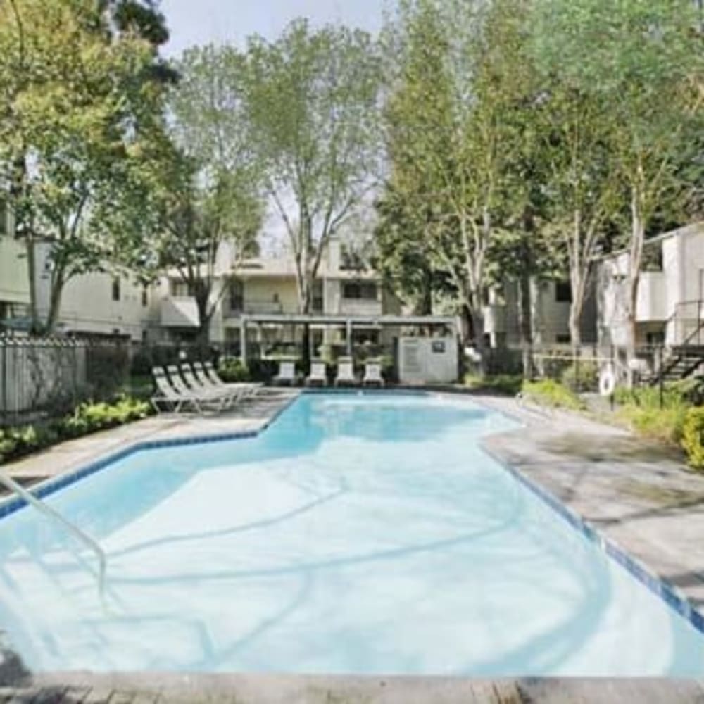 Swimming pool at Westpointe Apartments in Stockton, California