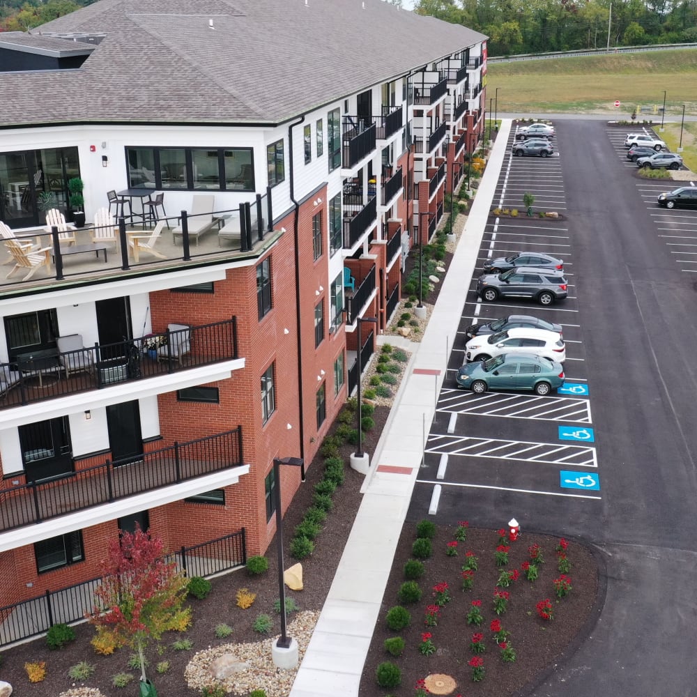 Parking lot at The Regency, McKees Rocks, Pennsylvania