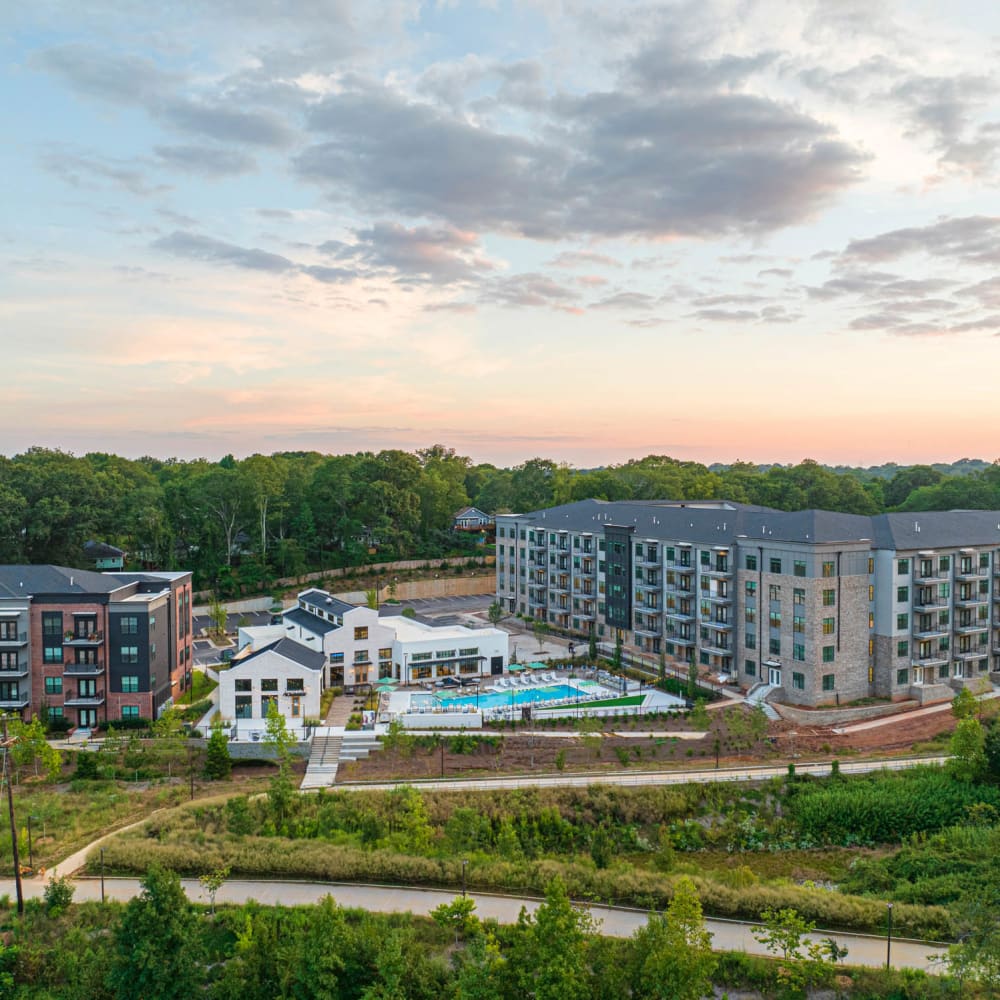 Rendering luxuries apartments at The Vivian in Atlanta, Georgia