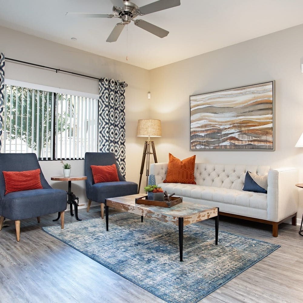 Living space with ample natural light at Zinc in Avondale, Arizona