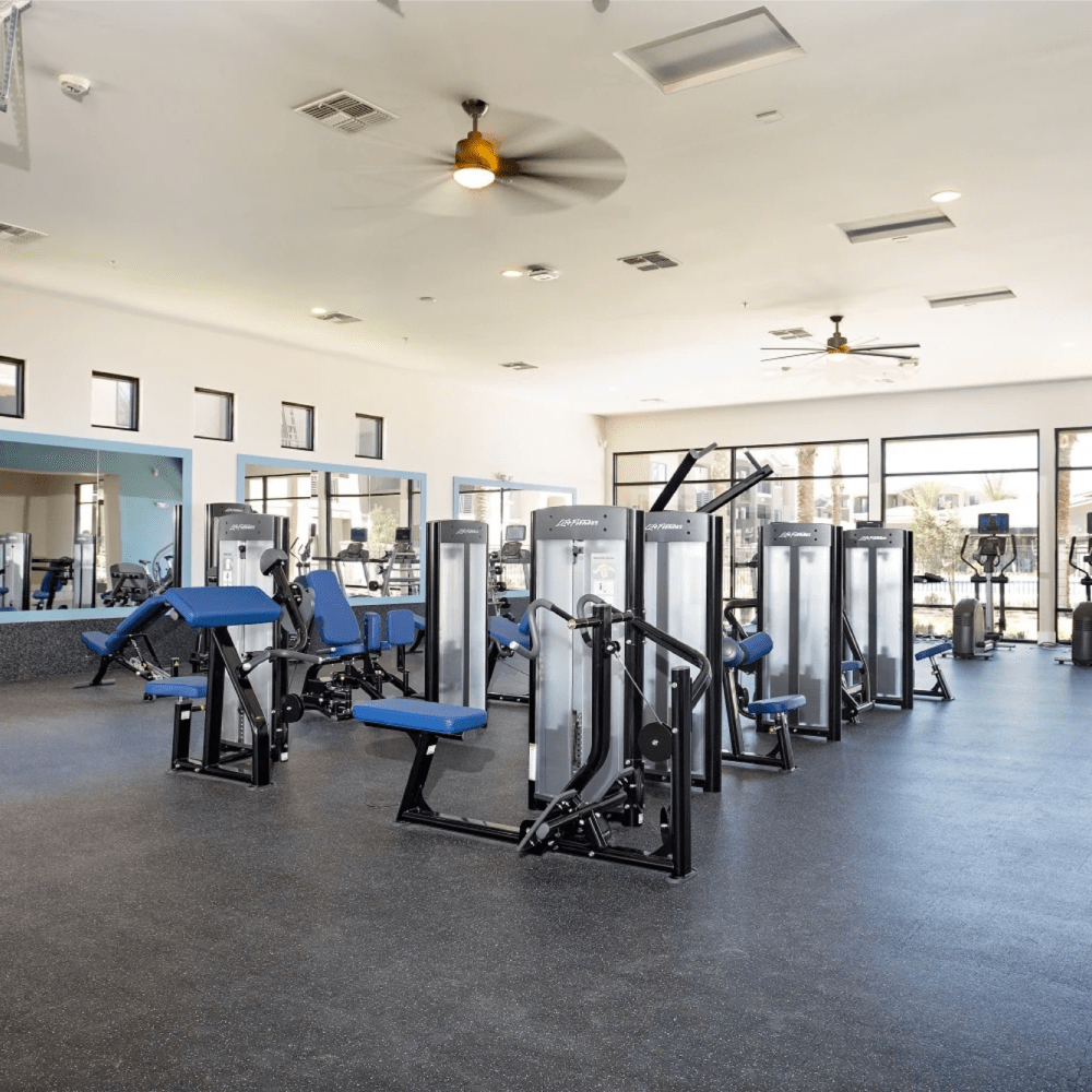 Large fitness center at Zinc in Avondale, Arizona