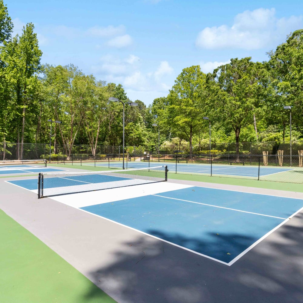 Tennis courts at Hawthorne Gates in Atlanta, Georgia
