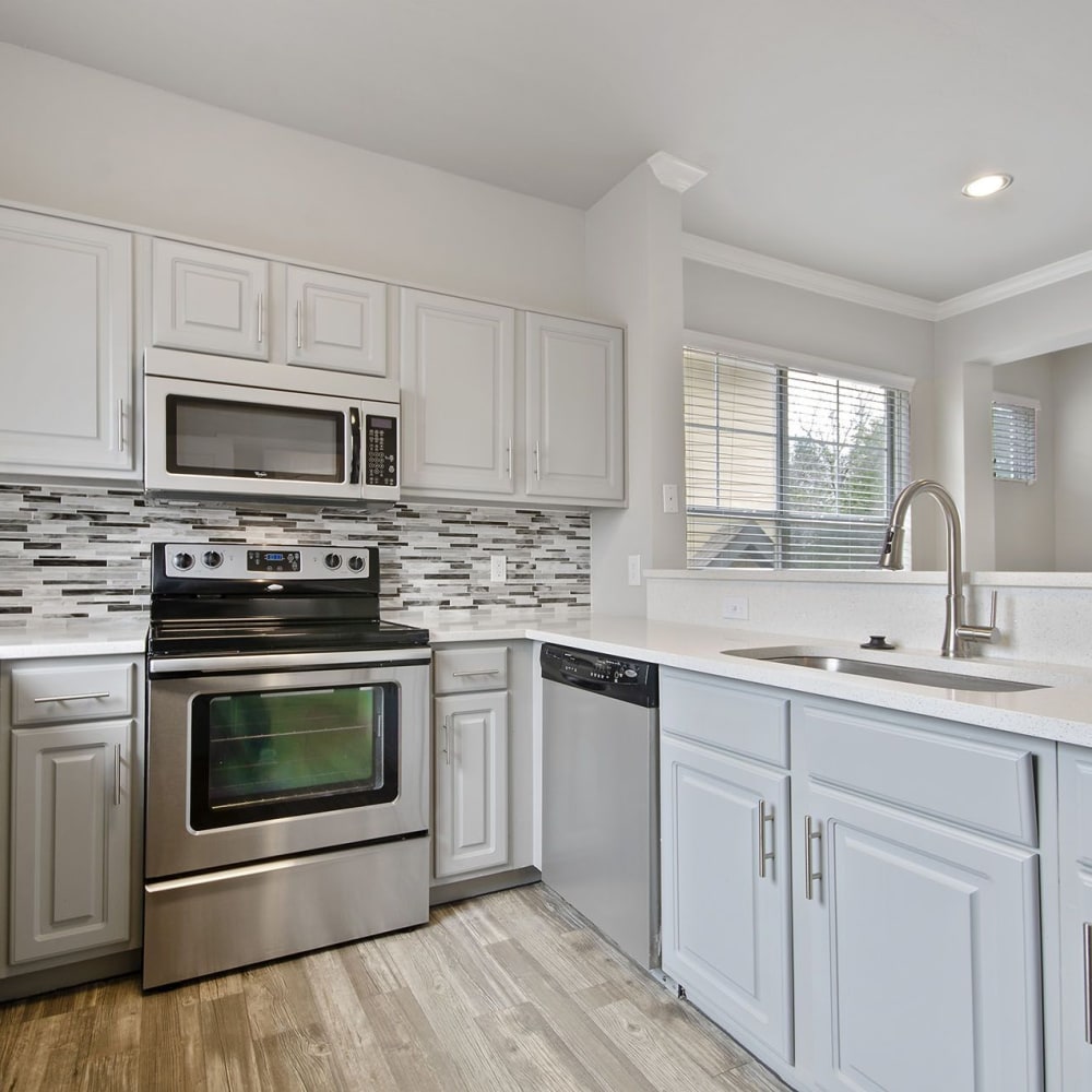 Model kitchen at The Heights in Arlington, Texas