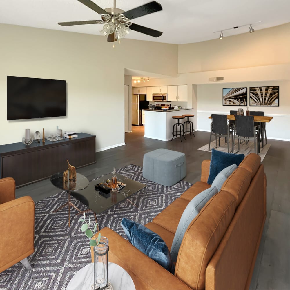 Open floor layouts at Estates at Countryside in Clearwater, Florida
