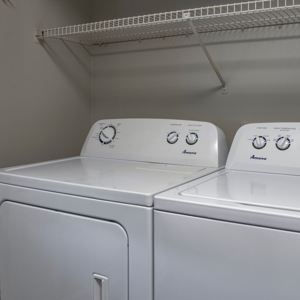 Washer and dryer at Lakeview at Palm Harbor in Palm Harbor, Florida