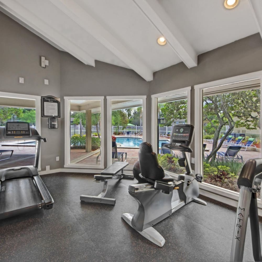 Fitness center at Runaway Bay in Pinellas Park, Florida