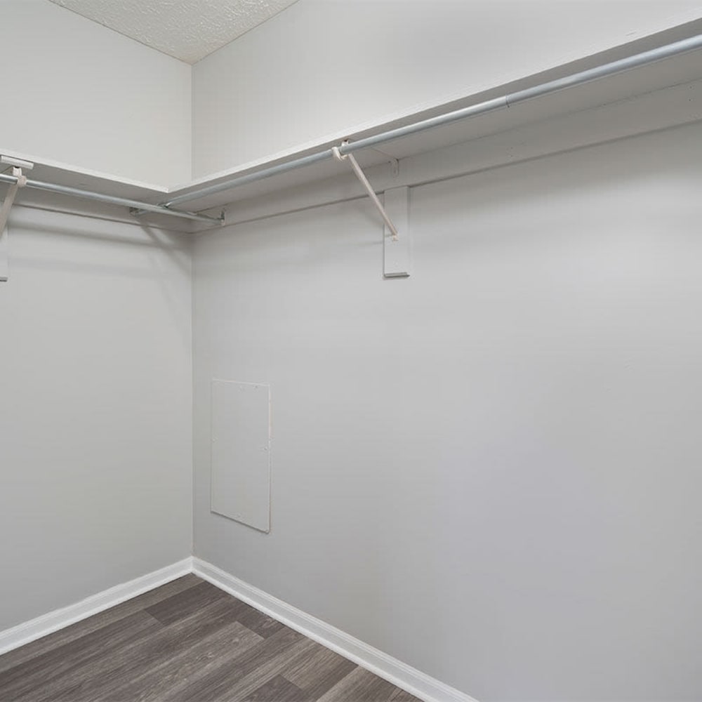 Large closets at Ashlar Flats in Dublin, Ohio