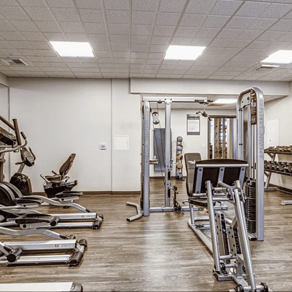 Fitness center at Attwell Off Main in Tigard, Oregon