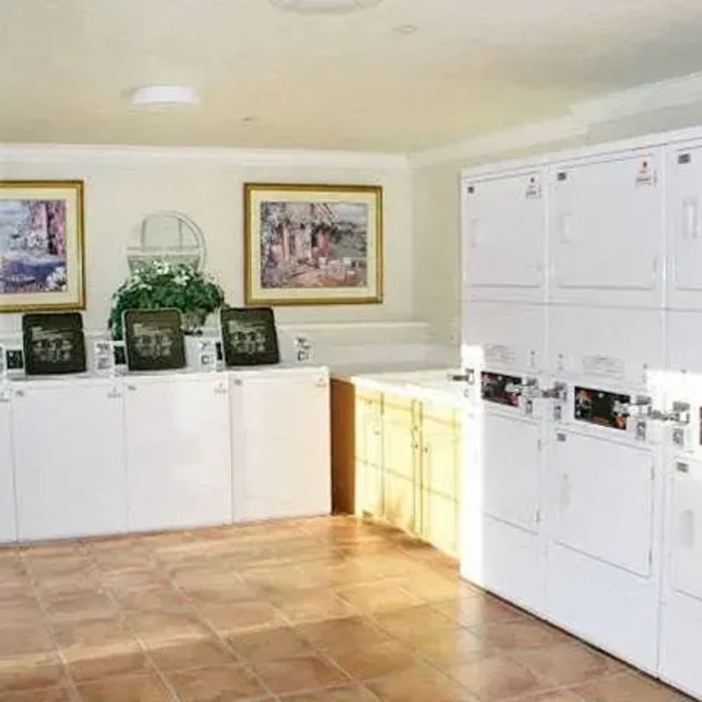 Laundry room at Torcello Apartments in Stockton, California