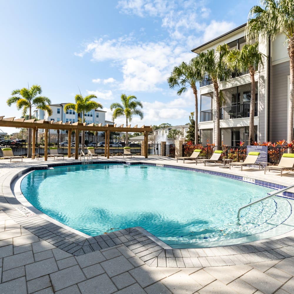 Two of two resort style pool at Audubon Park Apartments in Orlando, Florida