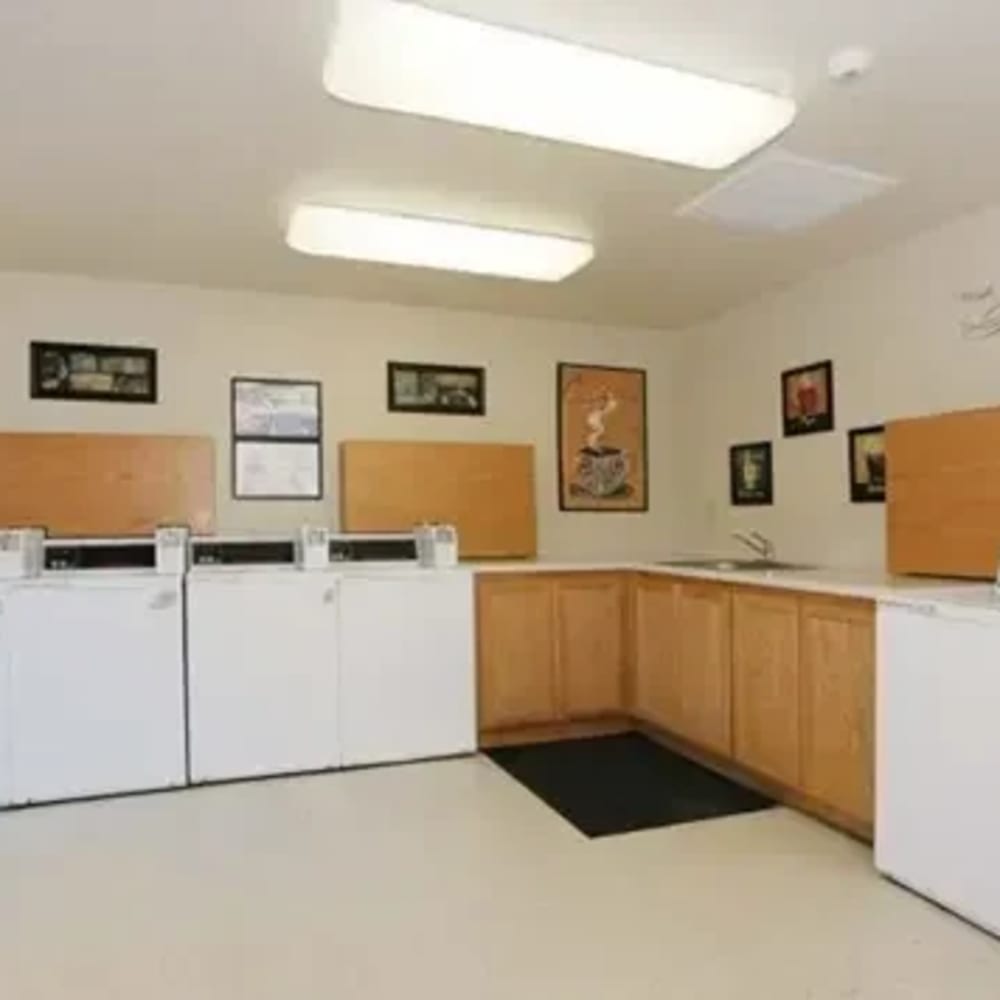 Laundry center at Westpointe Apartments in Stockton, California