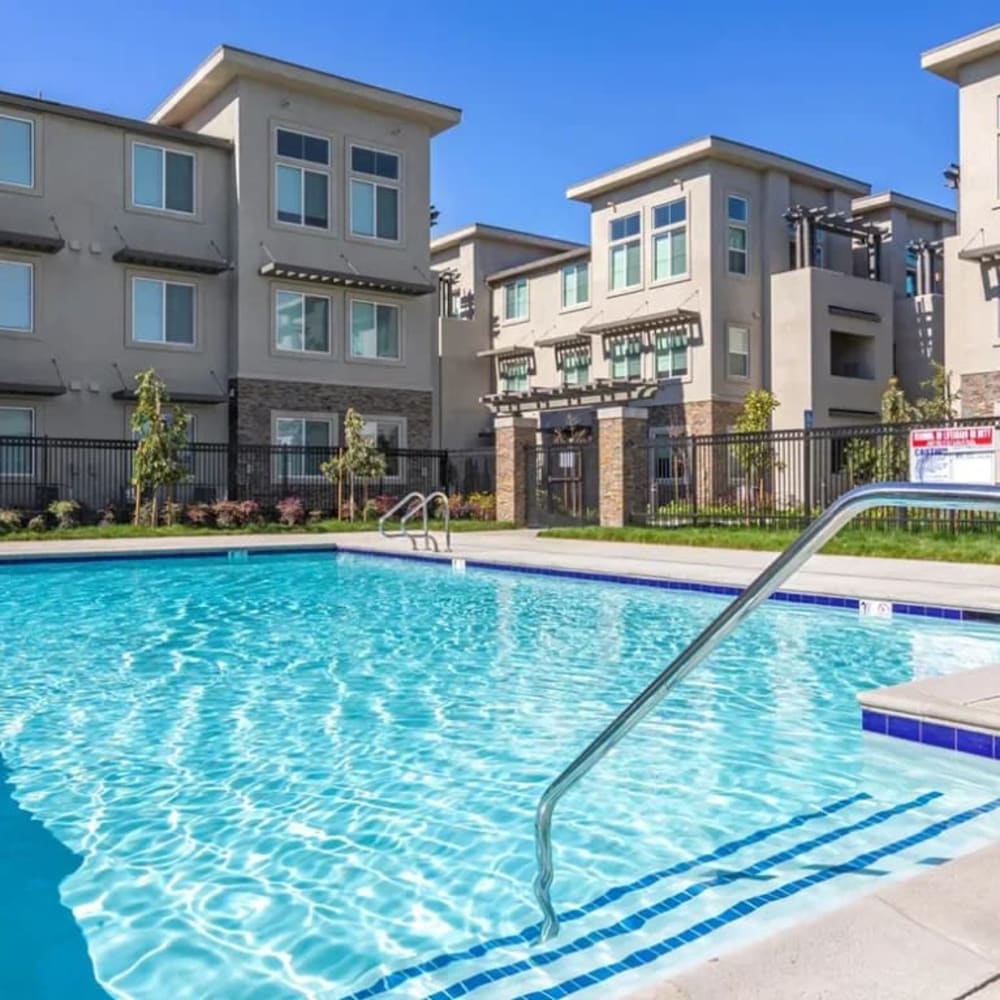Swimming pool at Stonebrier Apartments in Stockton, California