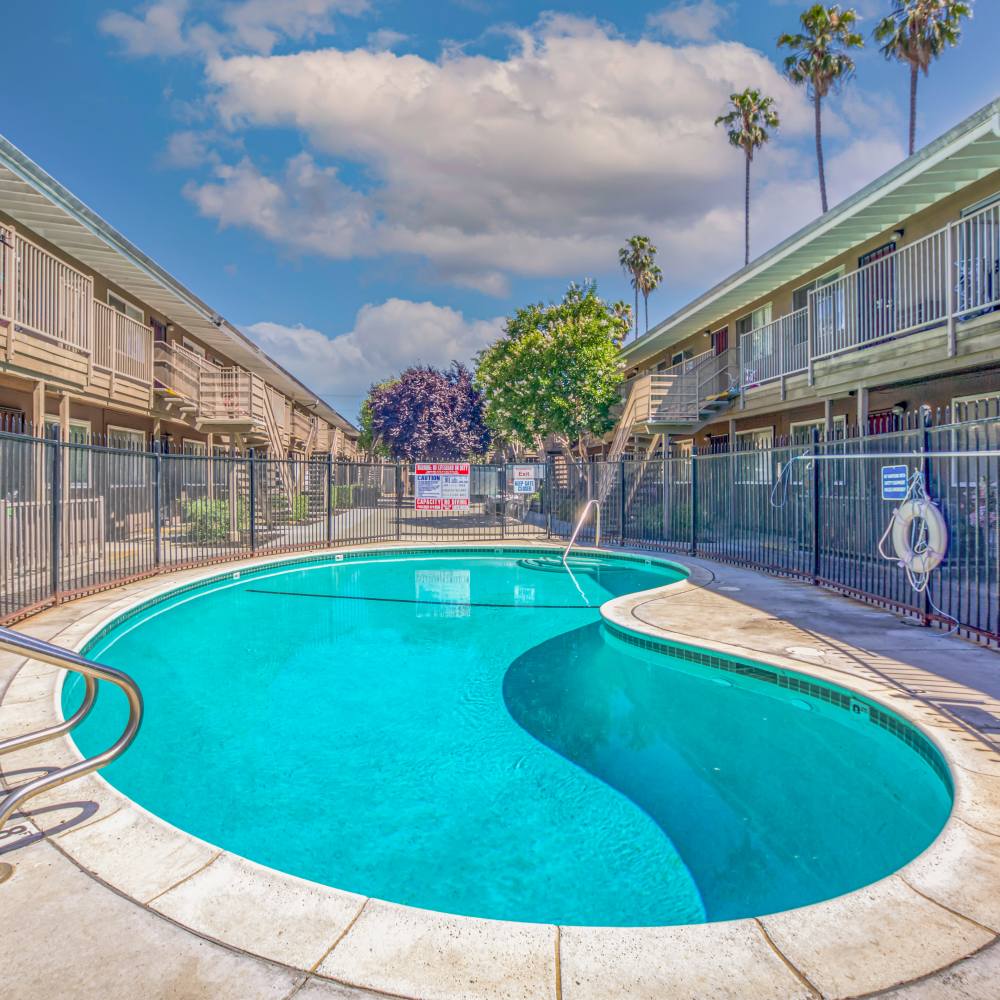 Swimming pool at Regency Square in San Jose, California