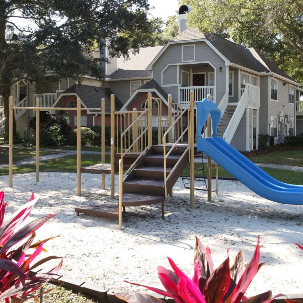 Children's playground at Twin Lakes in Palm Harbor, Florida