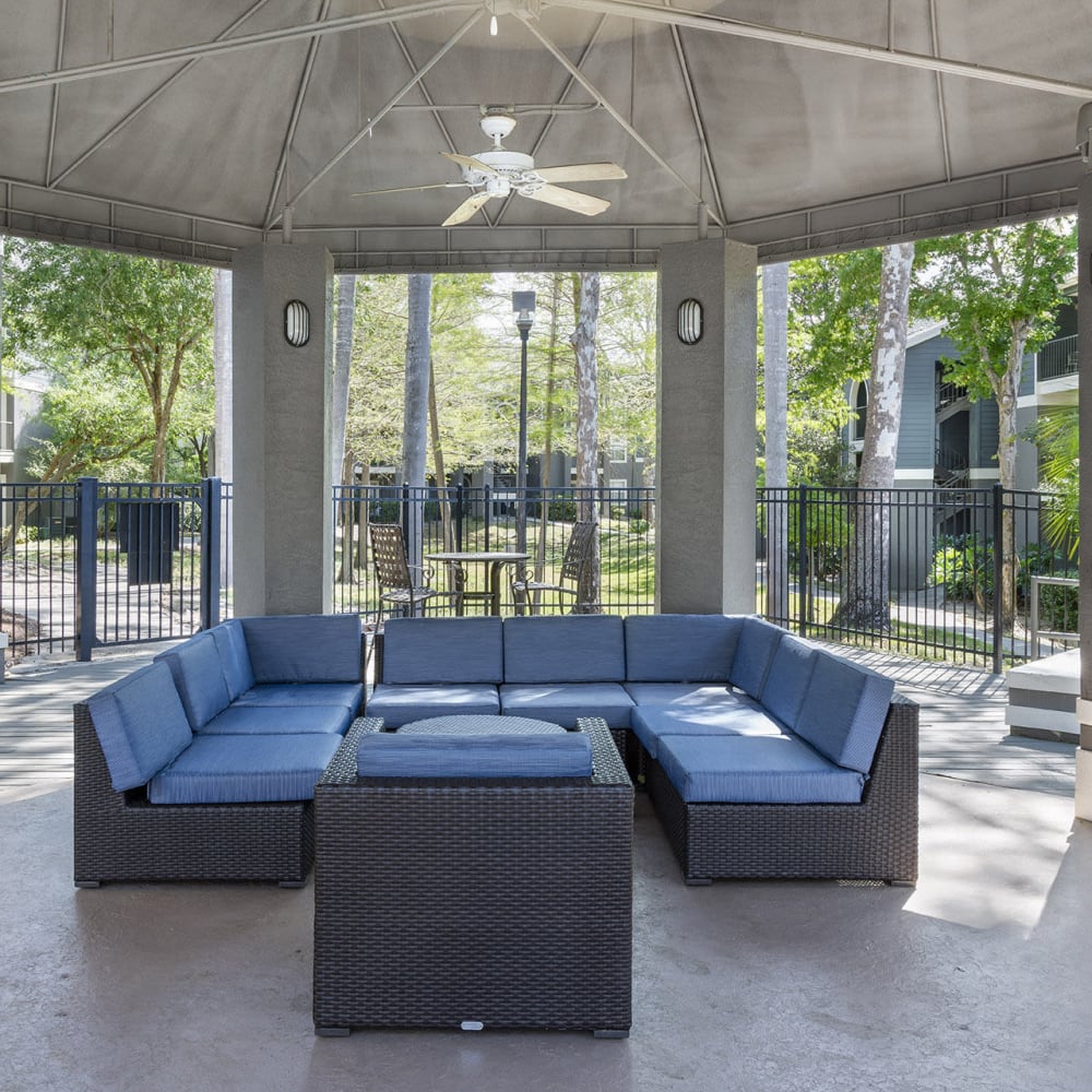 Comfy gathering space at Central Park in Altamonte Springs, Florida