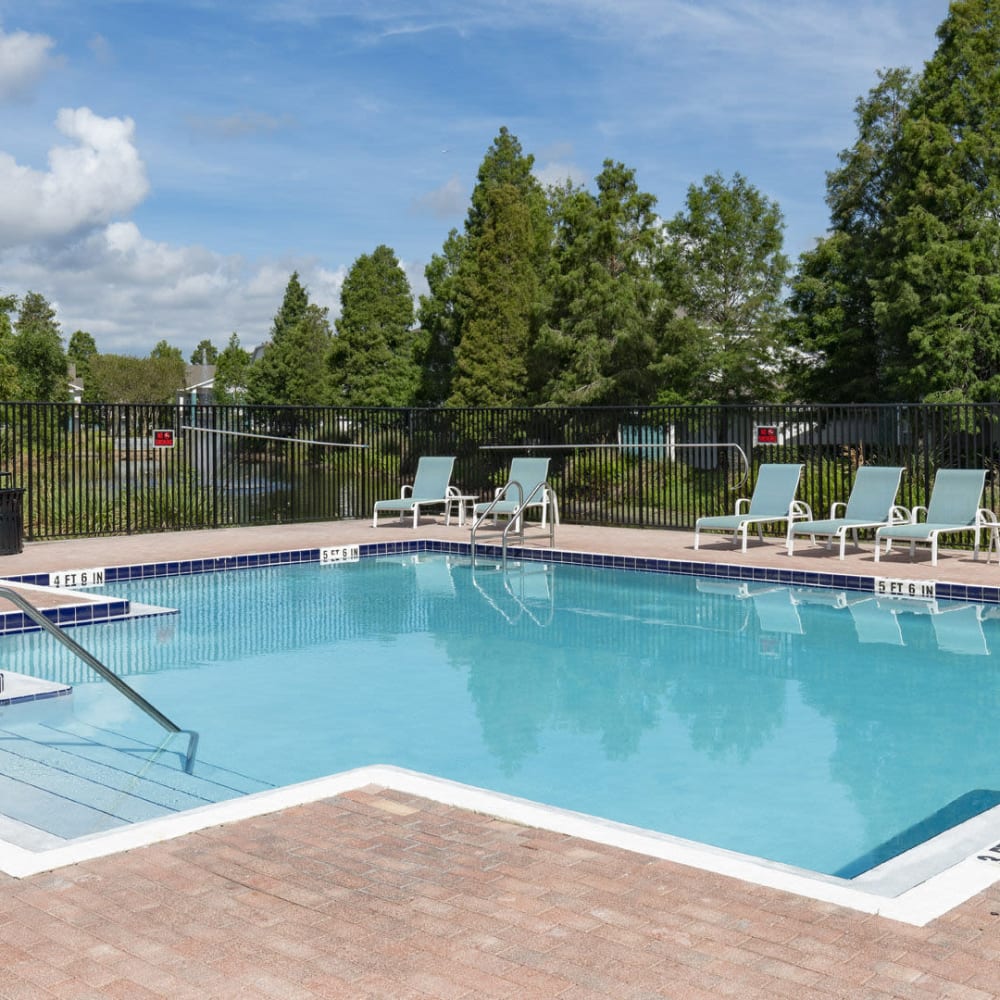 Refreshing swimming pool at Aspire at Gateway in Pinellas Park, Florida