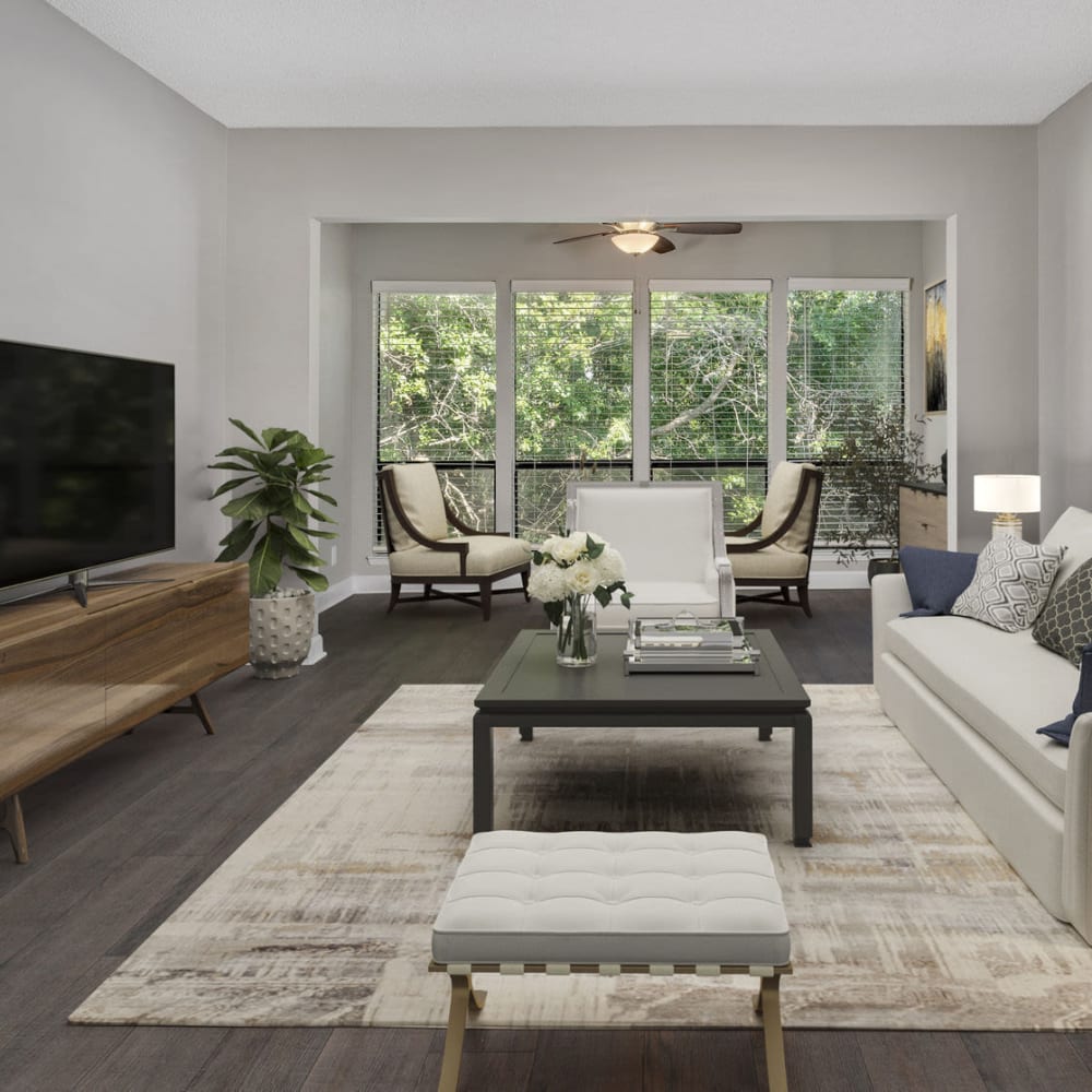 Living space with great natural light at Aspire at Gateway in Pinellas Park, Florida