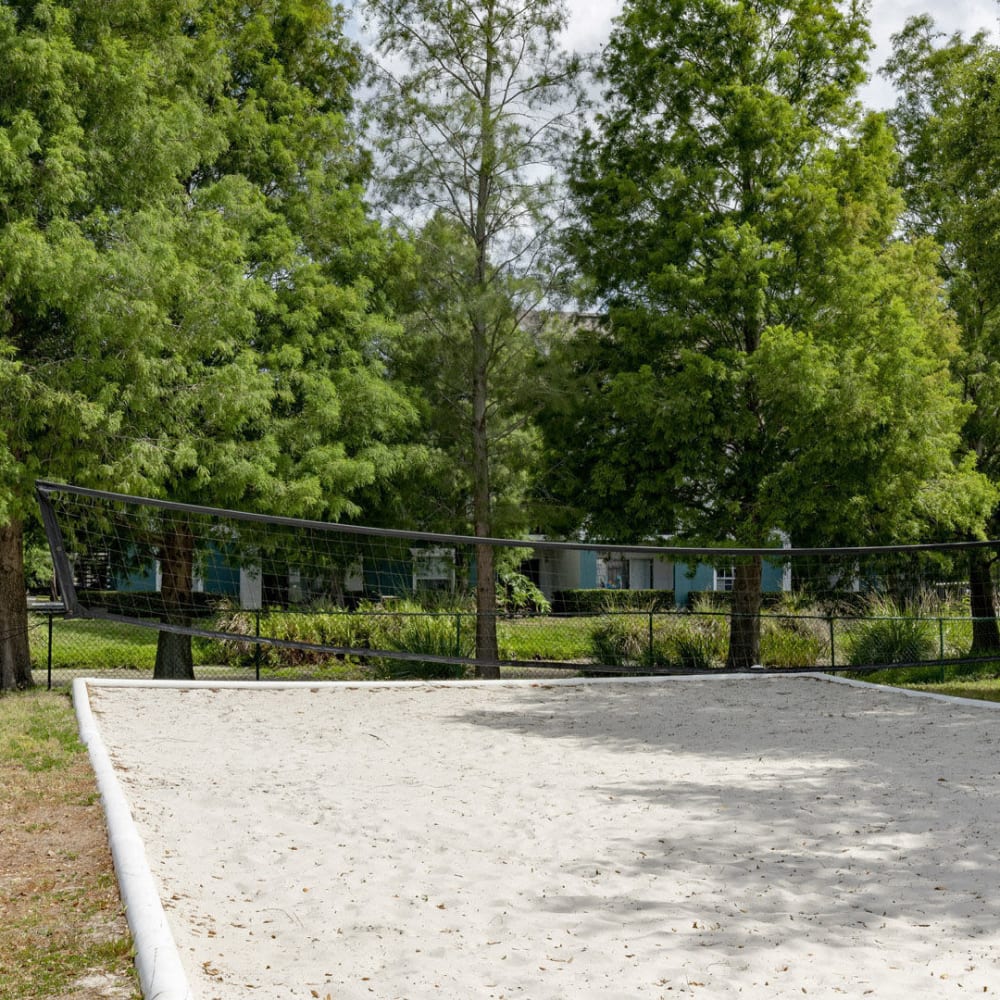 Sand volleyball court at Aspire at Gateway in Pinellas Park, Florida