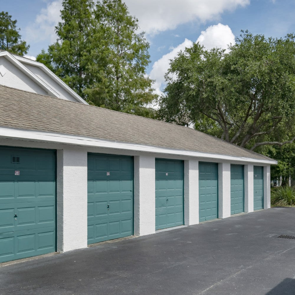 Detached garages available at Aspire at Gateway in Pinellas Park, Florida