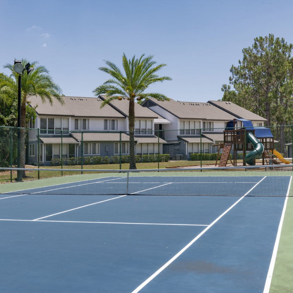Tennis courts at Lakeview at Palm Harbor in Palm Harbor, Florida