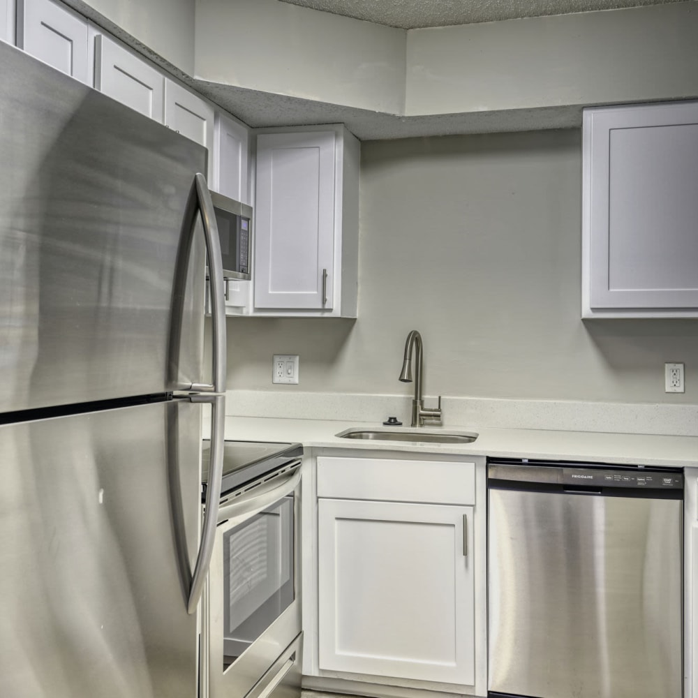Kitchen with a dishwasher at Edge at Lakeside in Orange Park, Florida
