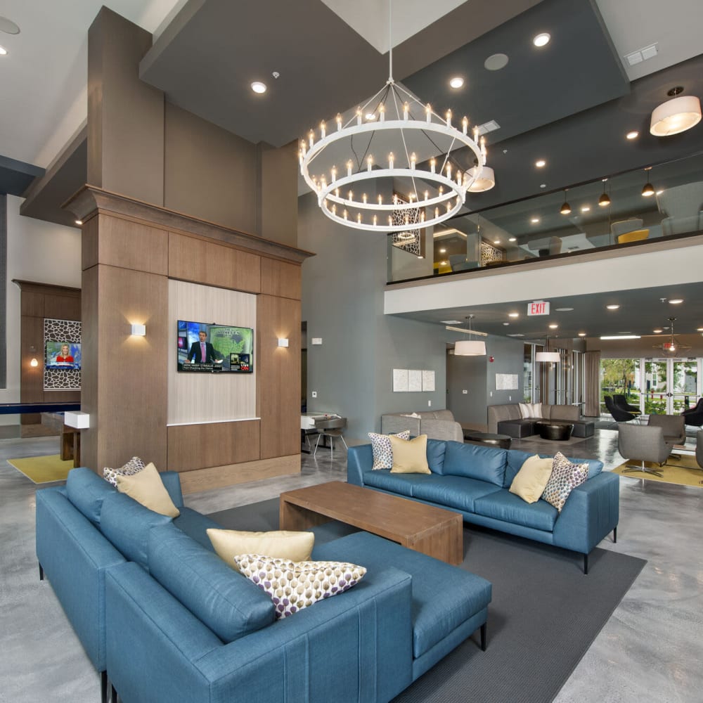 Beautiful clubhouse at Alcove Apartments in Orlando, Florida