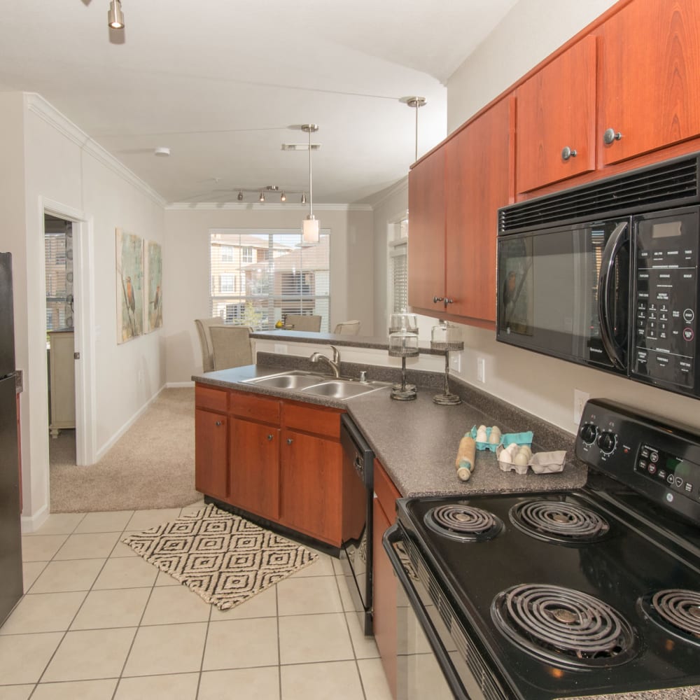 Spacious Kitchen at Discovery at West Road in Houston, Texas