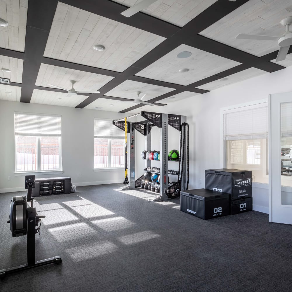 HIIT area at The Prospector Modern Apartments in Castle Rock, Colorado