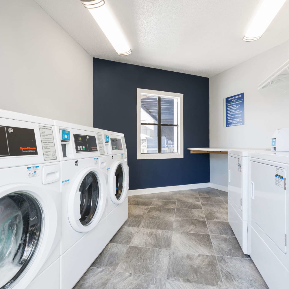 Laundry facilities at WestEnd Apartments in Tampa, Florida