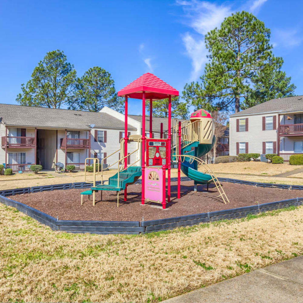 An on-site playground at Northbrook & Pinebrook in Ridgeland, Mississippi