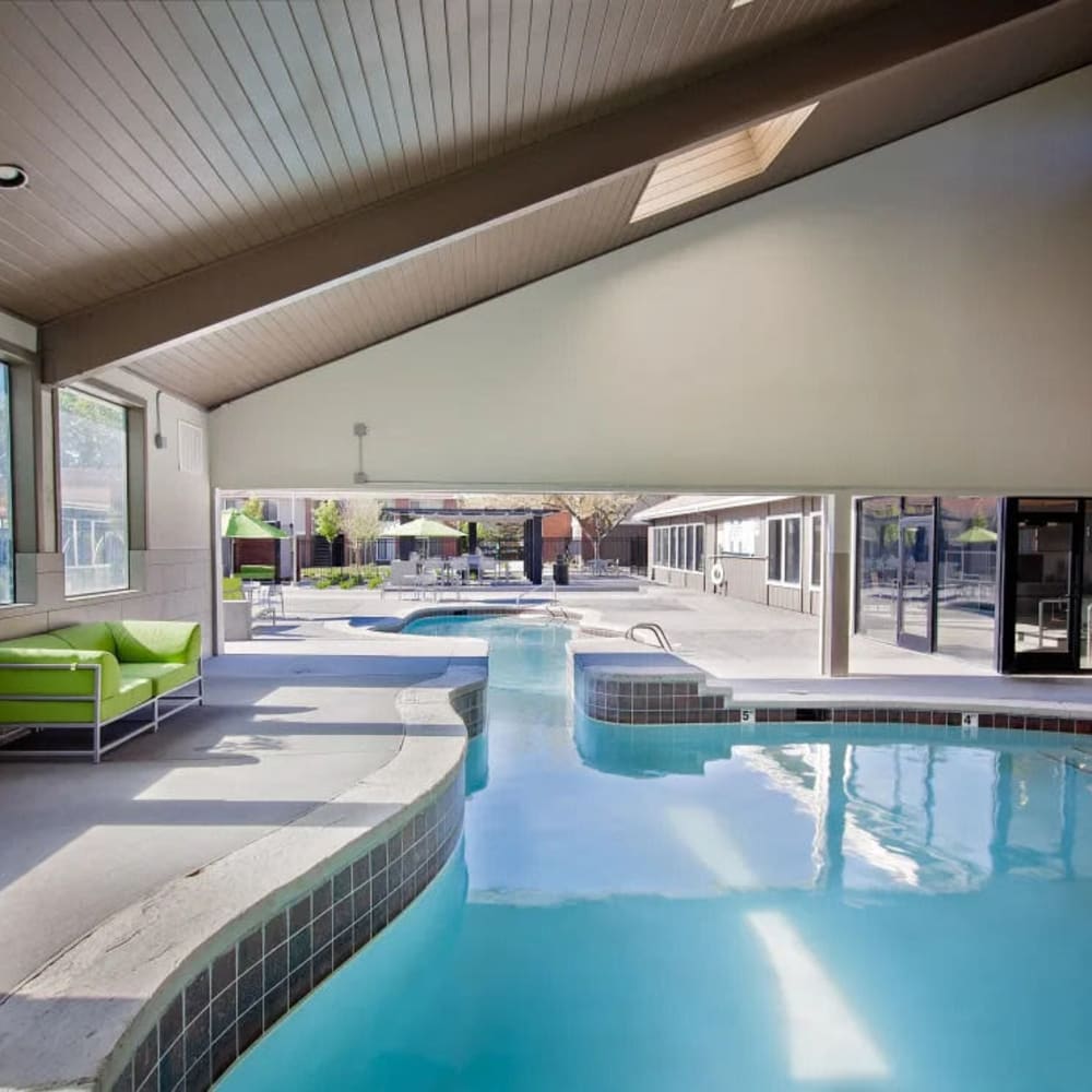 Indoor swimming pool at Enclave at Redwood in West Valley City, Utah
